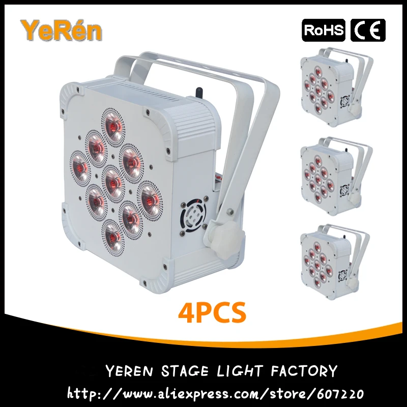 (4PCS) Wireless Battery Powered LED Par Light RGBWA+UV 6in1 Color PAR Can LED Dj Wash Light DJ Lights
(4PCS) Wireless Battery Powered LED Par Light RGBWA+UV 6in1 Color PAR Can LED Dj Wash Light DJ Lights