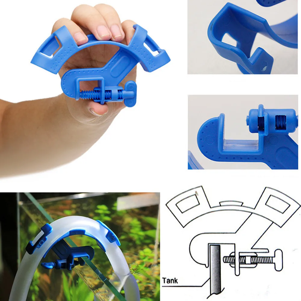 

Aquarium Filtration Hose Holder Water pipe Clip filter Mount Tube tropical fish tank clean Pump Fixing Clamp aquario tubo #F