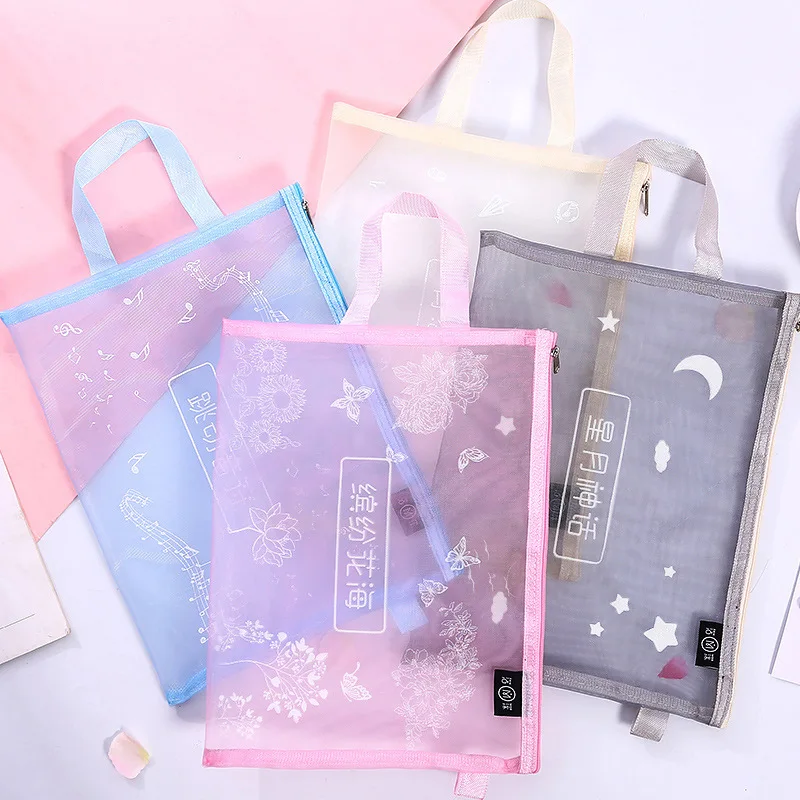 Fashion simple A4 file bag grid transparent portable zipper bag School office file organizer documents filling bag storage bag
Fashion simple A4 file bag grid transparent portable zipper bag School office file organizer documents filling bag storage bag
