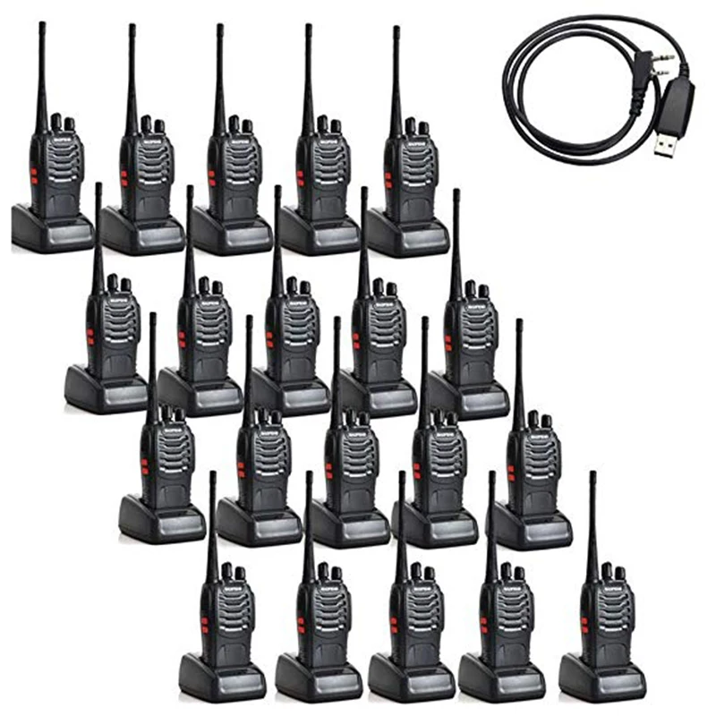888S BaoFeng BF-888S 5W 400-470MHz 16-CH Handheld Walkie Talkies Black two way radio (Pack of 20)2 Way Radios UHF Long Range
888S BaoFeng BF-888S 5W 400-470MHz 16-CH Handheld Walkie Talkies Black two way radio (Pack of 20)2 Way Radios UHF Long Range