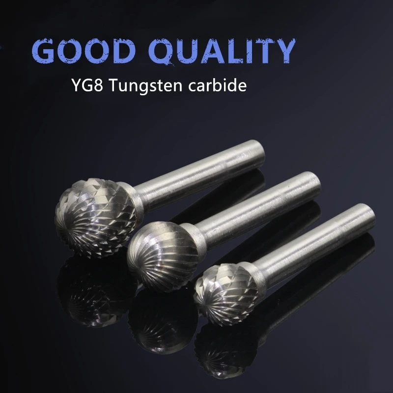 D Type Ball Shape Single Double Cut Carbide Rotary Burr File with 6mm Shank Diameter for Woodworking Polishing Tool
D Type Ball Shape Single Double Cut Carbide Rotary Burr File with 6mm Shank Diameter for Woodworking Polishing Tool