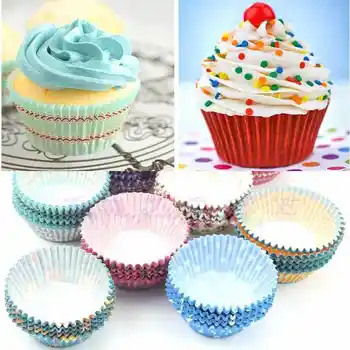 Hot sale Colorful 100pcs Paper Cake Cup Bakeware Muffin Mold Kitchen Cooking Tools Cake Decorating
Hot sale Colorful 100pcs Paper Cake Cup Bakeware Muffin Mold Kitchen Cooking Tools Cake Decorating