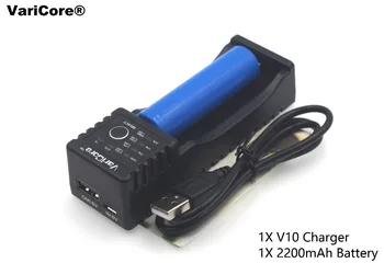 VariCore V10 AA AAA 18650 26650 18350 26500 Lithium Iron 3.2V 1.2V 3.7V NiMH Battery 5V OUT Charger+1X 18650 2200mAh batteries
VariCore V10 AA AAA 18650 26650 18350 26500 Lithium Iron 3.2V 1.2V 3.7V NiMH Battery 5V OUT Charger+1X 18650 2200mAh batteries