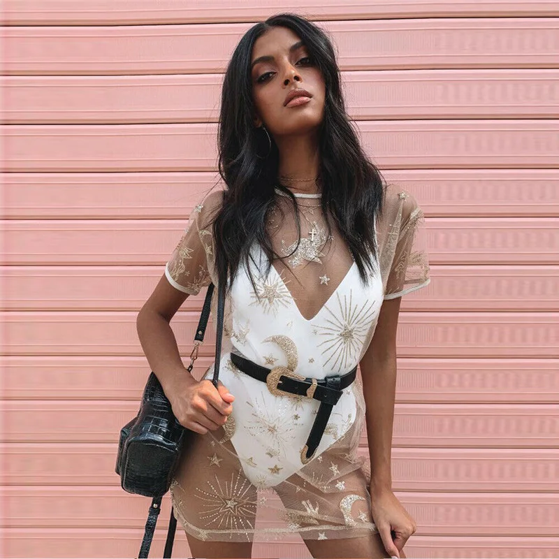 ZOGAA new Women Fashion Fishnet Cover Up Ladies Mesh Sheer Female Short Sleeve See Through Mini Dresses Size S -XL bodycon dress
ZOGAA new Women Fashion Fishnet Cover Up Ladies Mesh Sheer Female Short Sleeve See Through Mini Dresses Size S -XL bodycon dress