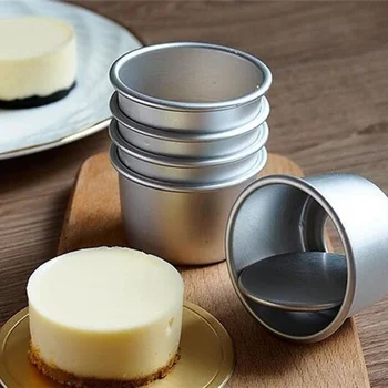 3pcs/lot Hot 2inch diameter 6cm Aluminum Alloy Round Mini Cake Pan Removable Bottom Pudding Mold DIY Baking Tools
3pcs/lot Hot 2inch diameter 6cm Aluminum Alloy Round Mini Cake Pan Removable Bottom Pudding Mold DIY Baking Tools