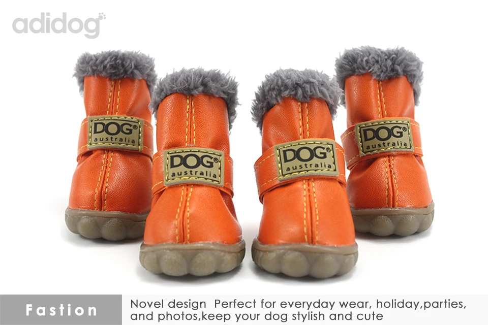 Pet Dog Shoes Winter Super Warm 4pcs set Dogs Boots Cotton Anti Slip XS 2XL Shoes for Small Pet Product ChiHuaHua Waterproof 301