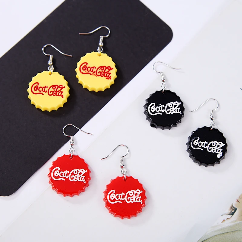 KARASU 2 Piece/lot Coke Cover Design Women Resin Dangle Drop Earrings for Women Girls Fashion Jewelry
KARASU 2 Piece/lot Coke Cover Design Women Resin Dangle Drop Earrings for Women Girls Fashion Jewelry