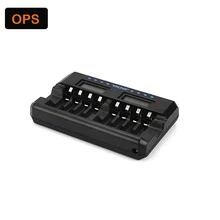 New LCD display 8 slot Ni-MH/Ni-CD battery charger for AA,AAA Rechargeable battery &repair and activation function