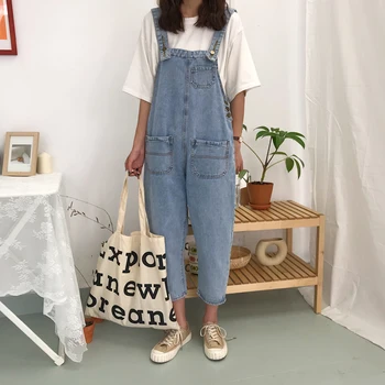 Lychee Girls Pockets Denim Long Jumpsuit Strap Sleeveless Women Ankle-length Playsuit Summer Autumn Solid Color Casual Rompers
Lychee Girls Pockets Denim Long Jumpsuit Strap Sleeveless Women Ankle-length Playsuit Summer Autumn Solid Color Casual Rompers