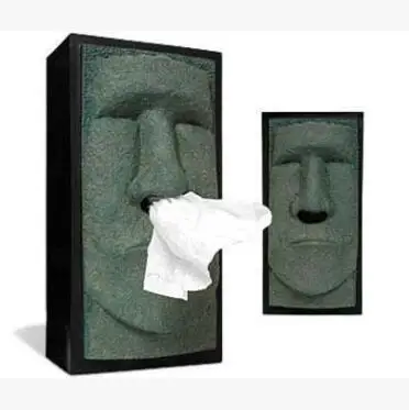 Easter stone man paper box Moai towel tissue box Tissue Storage Creative home storage and Decoration
Easter stone man paper box Moai towel tissue box Tissue Storage Creative home storage and Decoration