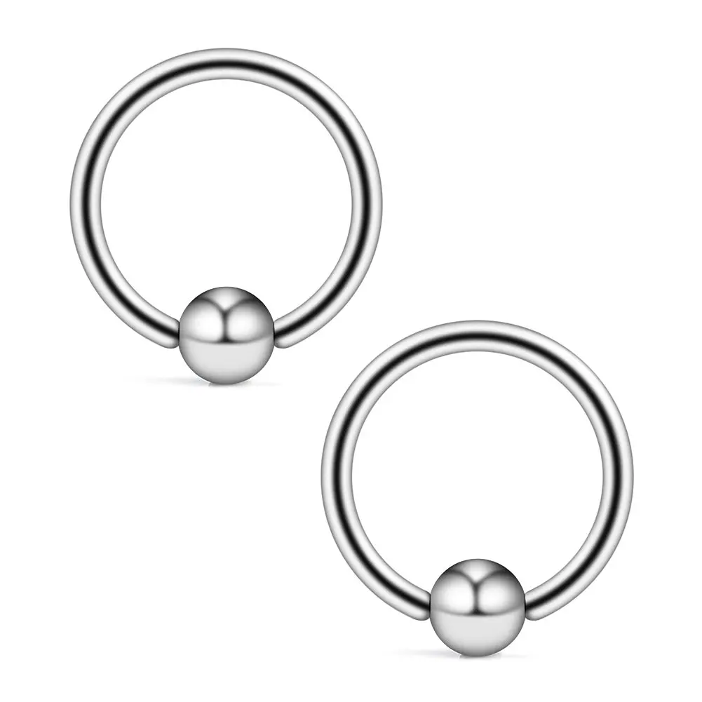JFORYOU 12G 316L Surgical Steel Captive Bead Ring PA Nipple Eyebrow Helix Tragus Cartilage Septum Piercing Jewelry 14mm 2-6PCS
JFORYOU 12G 316L Surgical Steel Captive Bead Ring PA Nipple Eyebrow Helix Tragus Cartilage Septum Piercing Jewelry 14mm 2-6PCS
