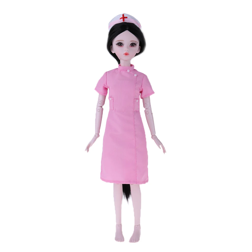 60CM Handmade Professional Female 1/3 BJD Dolls Nurse Ball Jointed Doll Girls Toys Birthday Christmas Gift
60CM Handmade Professional Female 1/3 BJD Dolls Nurse Ball Jointed Doll Girls Toys Birthday Christmas Gift