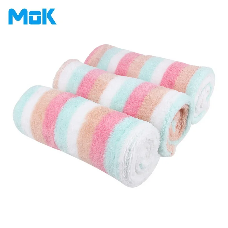 3 Pieces Microfiber Fabric Colored Stripe Thicken Face Towels Rectangle 7-times Water Absorption Antibacterial Accessories
3 Pieces Microfiber Fabric Colored Stripe Thicken Face Towels Rectangle 7-times Water Absorption Antibacterial Accessories