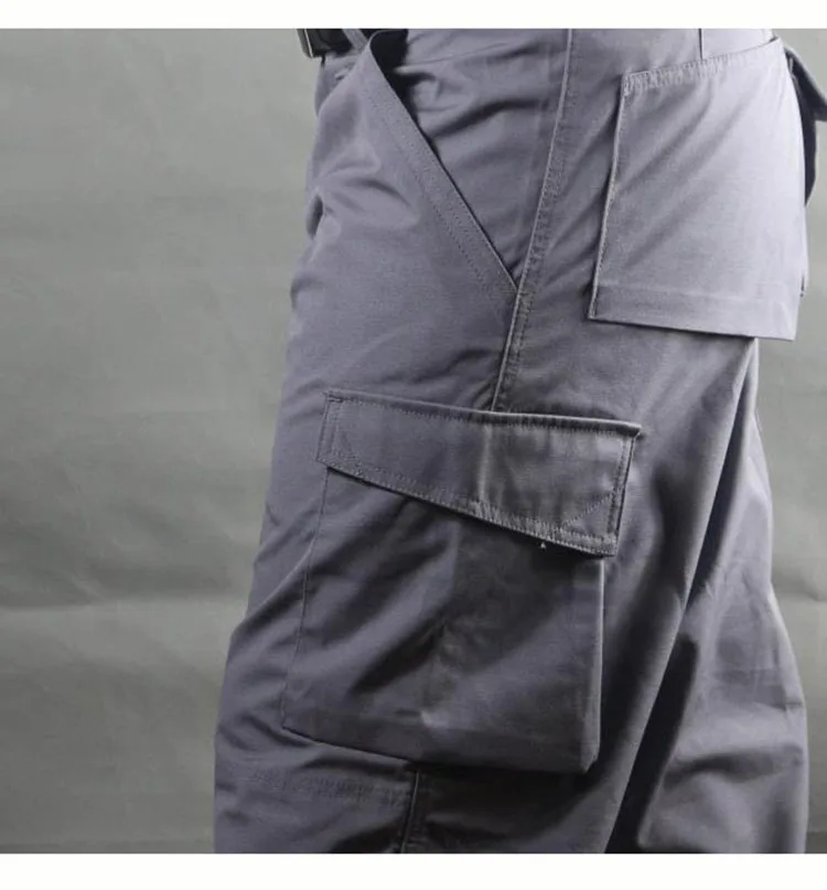 Working pants men multi pockets work cargo pants large size loose style men\'s labor trousers wear-resistance welding repairman (14)