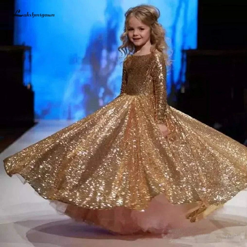 Lakshmigown Bling Gold Sequin Pageant Dresses for Girls Long Sleeve Wedding Dress for Girl Kids Birthday Party Gowns Comunion
Lakshmigown Bling Gold Sequin Pageant Dresses for Girls Long Sleeve Wedding Dress for Girl Kids Birthday Party Gowns Comunion