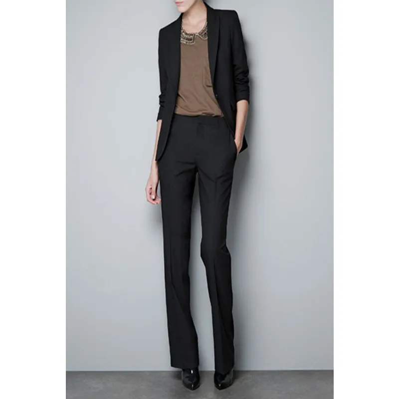 New quality Slim women's Black Formal work wear OL pants suit Business Work Wear cool Suits Jacket+Pants
New quality Slim women's Black Formal work wear OL pants suit Business Work Wear cool Suits Jacket+Pants