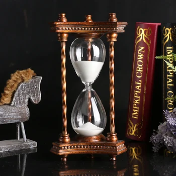 The time spiral hourglass 30 minutes creative female birthday gold copper ornaments Home Furnishing European decor desktop
The time spiral hourglass 30 minutes creative female birthday gold copper ornaments Home Furnishing European decor desktop