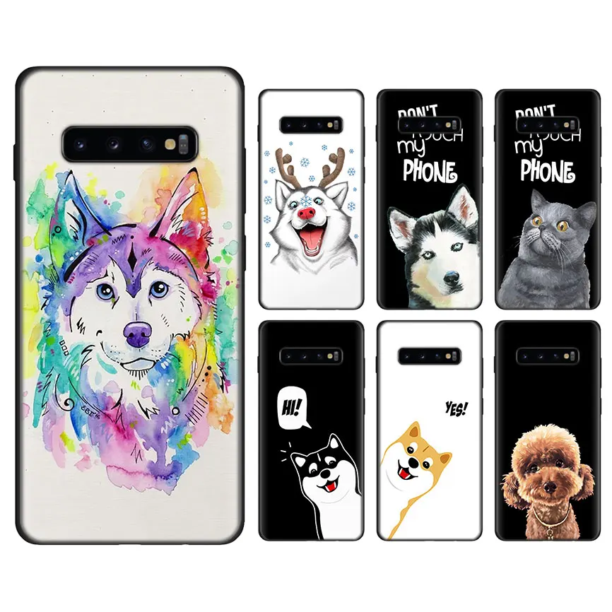 Cute Animal husky Poodle Black Silicone Cases for Samsung Galaxy S10 Plus S10e S8 S9 Plus A30 A50 M20 M30 Soft Case Cover
Cute Animal husky Poodle Black Silicone Cases for Samsung Galaxy S10 Plus S10e S8 S9 Plus A30 A50 M20 M30 Soft Case Cover
