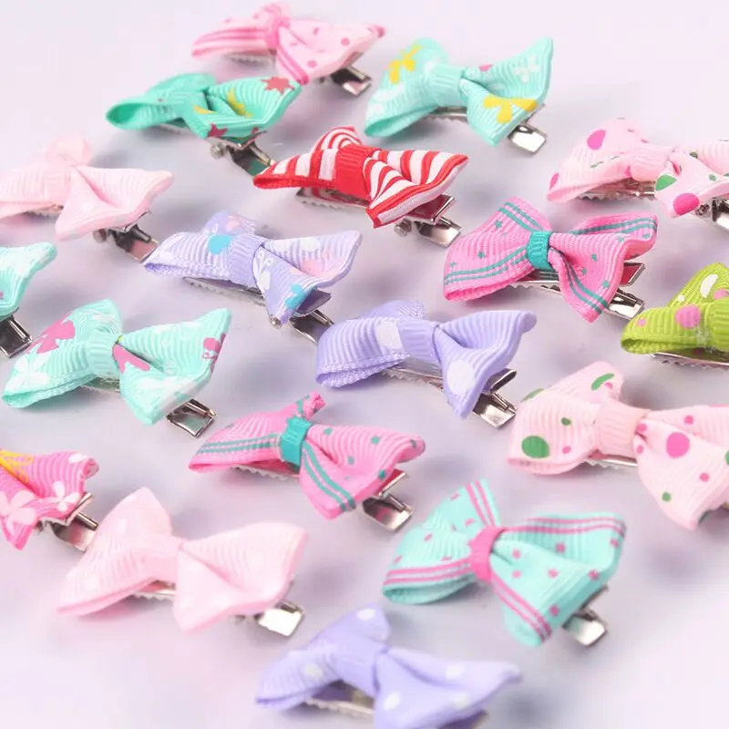 20pcs/child hairpin headdress Korean Princess hair accessories child girl cute baby bangs clip (random color) | Детская одежда и