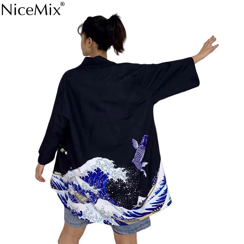 NiceMix Harajuku Kimonos 2019 Summer Yukata Women Tops Cosplay Print Japanese Style Shirts Cardigan Loose Thin Blouses New
NiceMix Harajuku Kimonos 2019 Summer Yukata Women Tops Cosplay Print Japanese Style Shirts Cardigan Loose Thin Blouses New