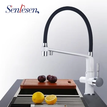 Senlesen Purification Kitchen Faucet Chrome Polished Dual Handles Dual Spout Hot Cold Mixer Water Taps Deck Mount Sink Faucets
Senlesen Purification Kitchen Faucet Chrome Polished Dual Handles Dual Spout Hot Cold Mixer Water Taps Deck Mount Sink Faucets