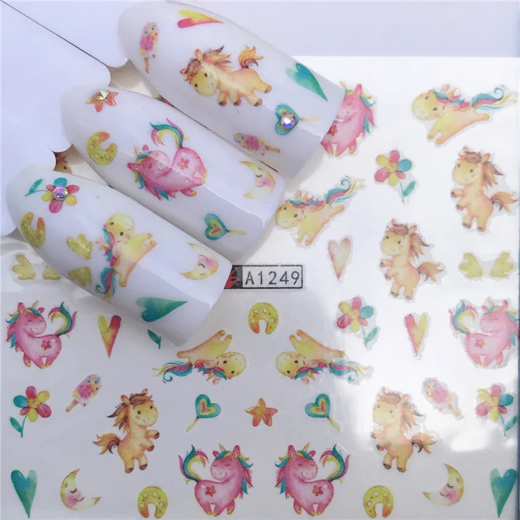 Nail Sticker Water Decals Nails Art Stickers Tattoo Slider Cute Unicorn Design Decorations Manicure Transfer Foil Wraps Polish
Nail Sticker Water Decals Nails Art Stickers Tattoo Slider Cute Unicorn Design Decorations Manicure Transfer Foil Wraps Polish