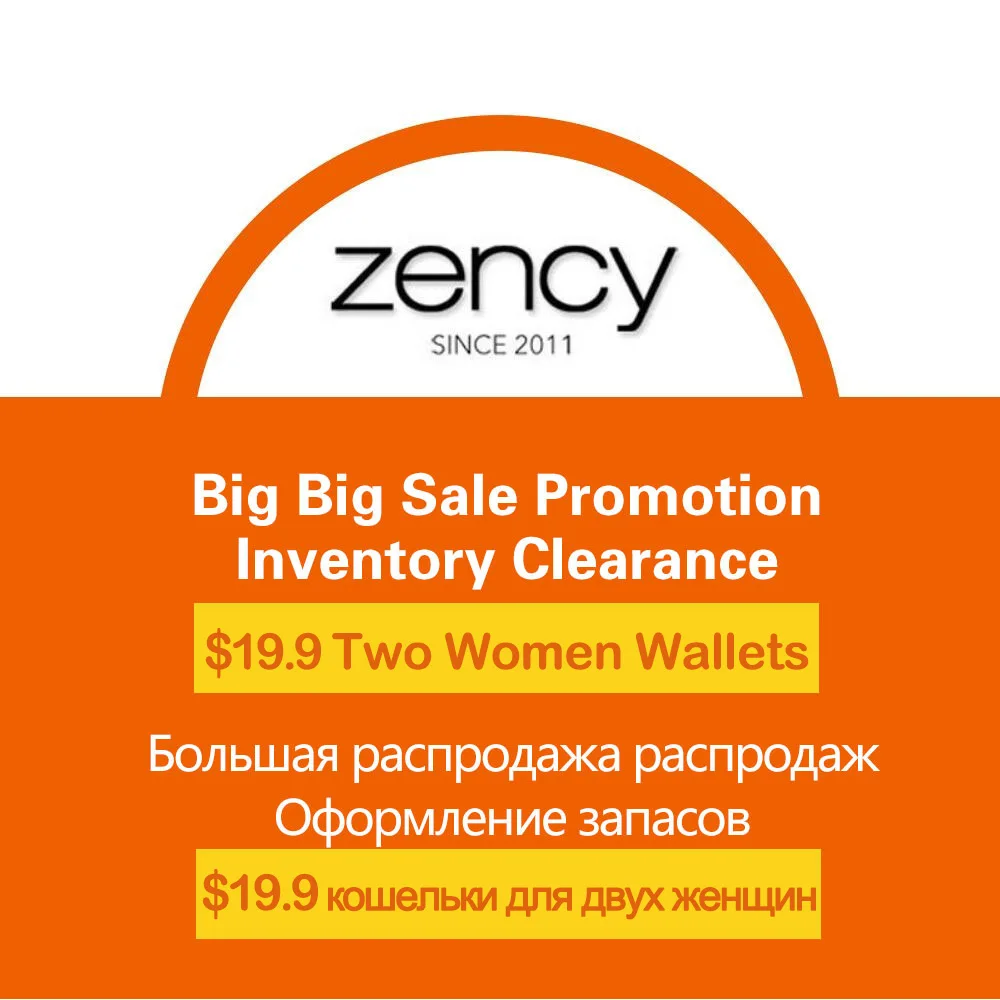 Zency Inventory Clearance $9.9 Women Clutch Bag and Wallet 100% Genuine Leather Good Quality New Model Not Allow Return Refund
Zency Inventory Clearance $9.9 Women Clutch Bag and Wallet 100% Genuine Leather Good Quality New Model Not Allow Return Refund
