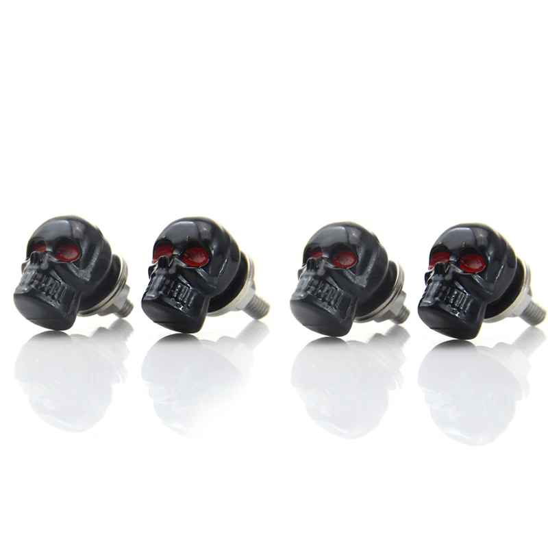 4pcs Motorcycle License Plate Frame Bolt Screws Black Skull Red Eye Tag Fastener For Honda Yamaha Kawasaki Harley #6604*4
4pcs Motorcycle License Plate Frame Bolt Screws Black Skull Red Eye Tag Fastener For Honda Yamaha Kawasaki Harley #6604*4