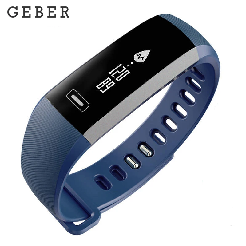 

Original GEBER R5 PRO Smart wrist Band Heartrate Blood Pressure Oxygen Oximeter Sport Bracelet Watch intelligent For iOS Android