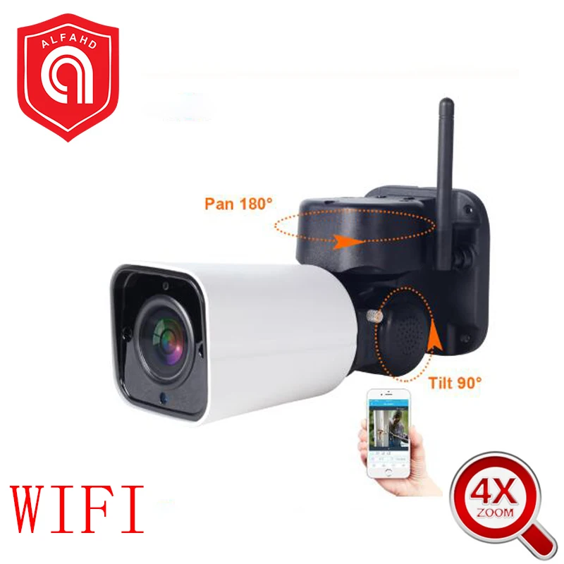 Full HD WiFi PTZ IP Bullet Camera Outdoor 4X Optical Zoom 2MP 1080p Wireless IR SD Card Slot Two-Way Audio CCTV Camera
Full HD WiFi PTZ IP Bullet Camera Outdoor 4X Optical Zoom 2MP 1080p Wireless IR SD Card Slot Two-Way Audio CCTV Camera