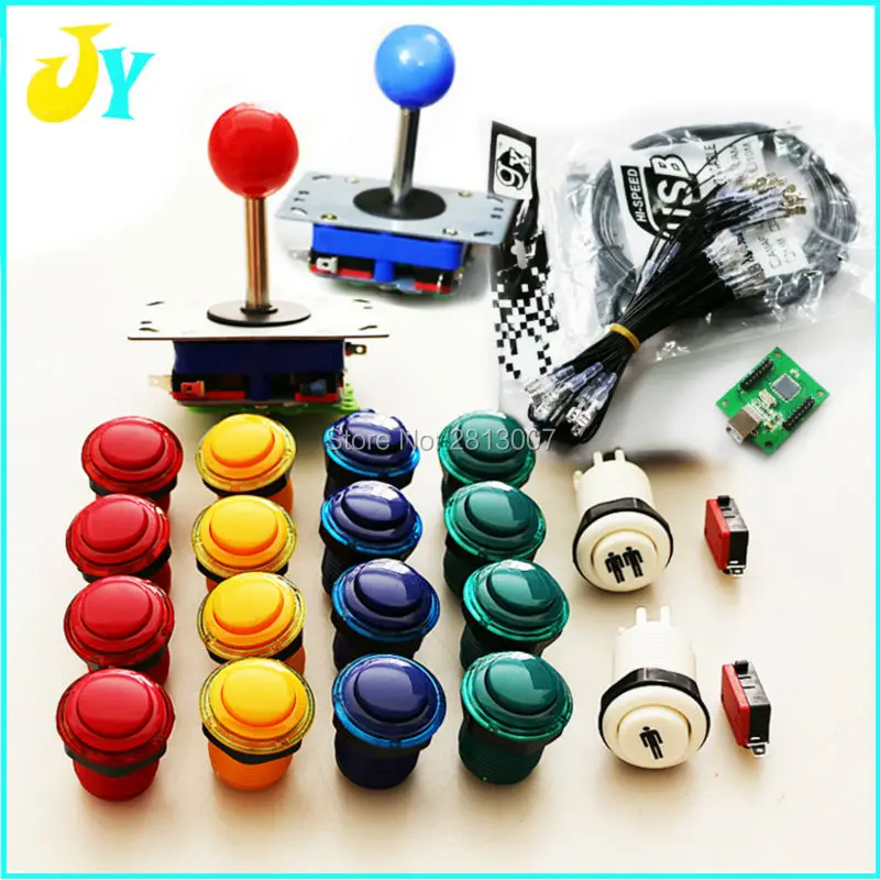 Аркадный Комплект сделай сам аркадный джойстик Xin Mo для USB-контроллера 2 игрока Jamma