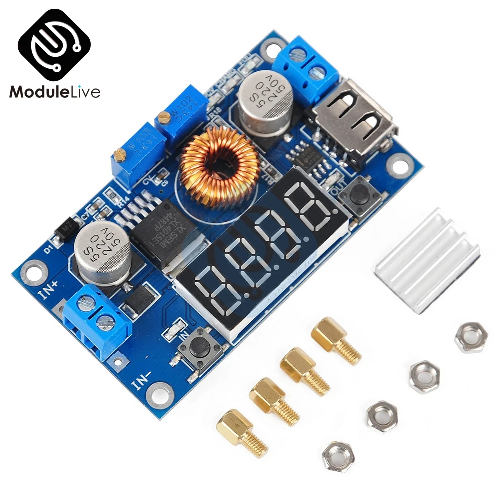 DC-DC 5A Digital LED Drive Lithum Battery Charger Module CC/CV USB Step Down Buck Converter With Voltmeter Ammeter
DC-DC 5A Digital LED Drive Lithum Battery Charger Module CC/CV USB Step Down Buck Converter With Voltmeter Ammeter