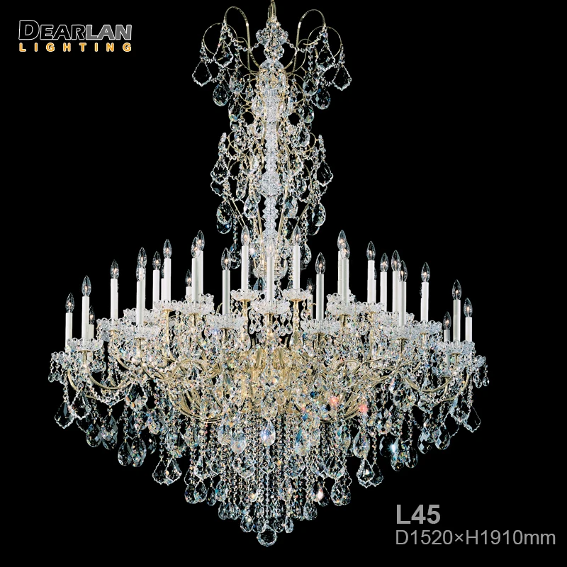 Luxurious Large Crystal Chandelier Light 45 Heads Hotel Lobby Project Lighting Hanging Lamp Lustre Modern Chandeliers for Foyer
Luxurious Large Crystal Chandelier Light 45 Heads Hotel Lobby Project Lighting Hanging Lamp Lustre Modern Chandeliers for Foyer