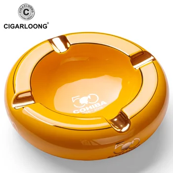 COHIBA 4 Ashtrays in 1 Design Household Luxury Ceramic Cigar Ashtray Portable Home Cigarette Ashtray Outdoor Ashtray CLG-0094
COHIBA 4 Ashtrays in 1 Design Household Luxury Ceramic Cigar Ashtray Portable Home Cigarette Ashtray Outdoor Ashtray CLG-0094