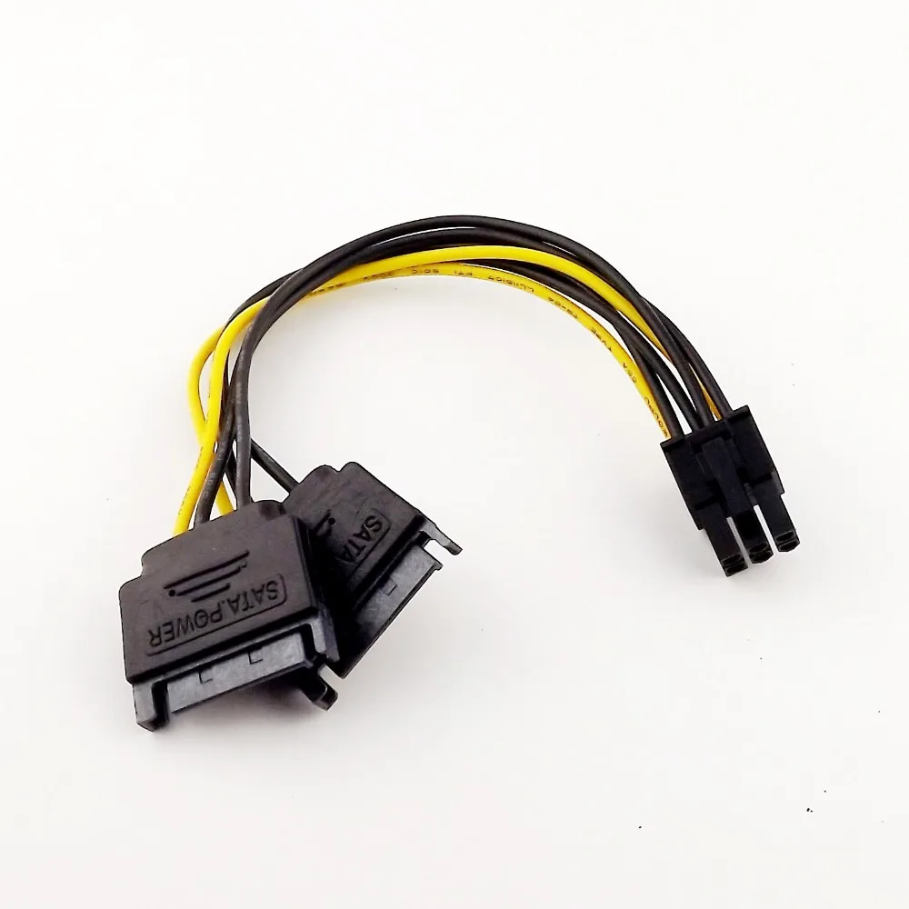 5x двойной SATA 15-контактный штекер-PCI-E Экспресс 6-контактный разъем PCI-E видеокарта Power Y разветвитель, соединительный кабель 20 см
5x двойной SATA 15-контактный штекер-PCI-E Экспресс 6-контактный разъем PCI-E видеокарта Power Y разветвитель, соединительный кабель 20 см