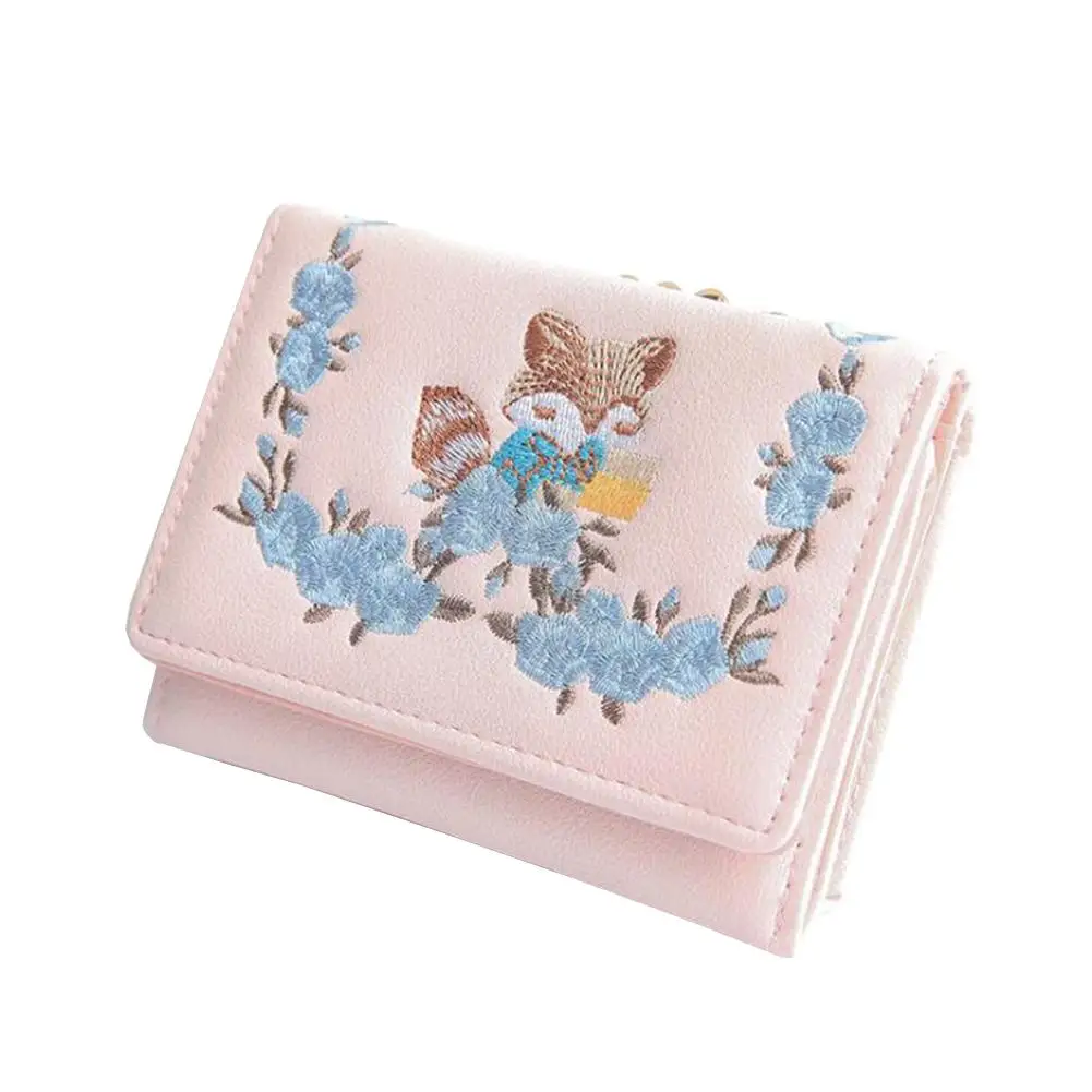 MISS M Women's Faux Leather Lovely Wallet Little Fox Floral Embroidery Short Wallet Coin Purse Cute Small Purse Ladies Cash Card
MISS M Women's Faux Leather Lovely Wallet Little Fox Floral Embroidery Short Wallet Coin Purse Cute Small Purse Ladies Cash Card