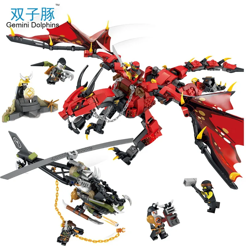930PCS Ninja Series Lightning Red Dragon Building Blocks Compatible Legoed Ninjagoes Figure Educational Toys For Children
930PCS Ninja Series Lightning Red Dragon Building Blocks Compatible Legoed Ninjagoes Figure Educational Toys For Children