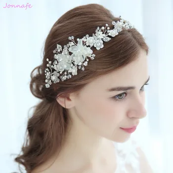Jonnafe Charming Floral Wedding Tiara Bridal Headband Hair Accessories Silver Color Women Headpiece Hair Jewelry
Jonnafe Charming Floral Wedding Tiara Bridal Headband Hair Accessories Silver Color Women Headpiece Hair Jewelry