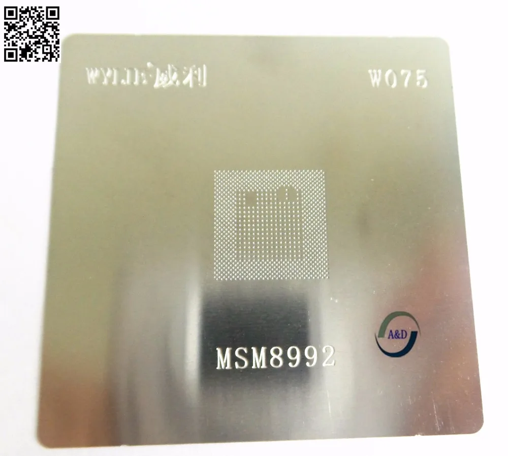 1pcs/lot BGA reballing Stencil CPU MSM8992 W075 A&D