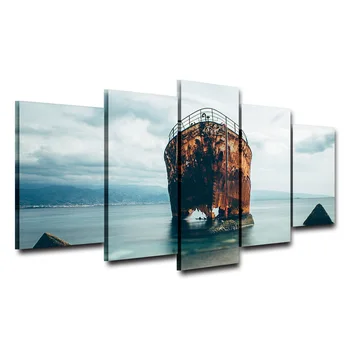 Decoration HD Printed Painting Posters Modern Wall 5 Panel Shabby Ship Sea Landscape Home Art Pictures Framework Living Room
Decoration HD Printed Painting Posters Modern Wall 5 Panel Shabby Ship Sea Landscape Home Art Pictures Framework Living Room