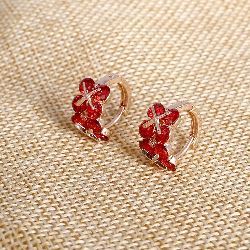 Hesiod Brilliant AAA Austria Crystal Women Earrings Rose Gold Color Red Rhinestone Zircon Earrings Studs
Hesiod Brilliant AAA Austria Crystal Women Earrings Rose Gold Color Red Rhinestone Zircon Earrings Studs