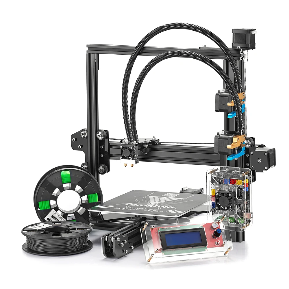 

Tevo 3D Hot Printer Tarantula Aluminum DIY Kit with 8GB SD Card kit 3d printing 2 Roll Filament SD card Titan Extruder As Gift