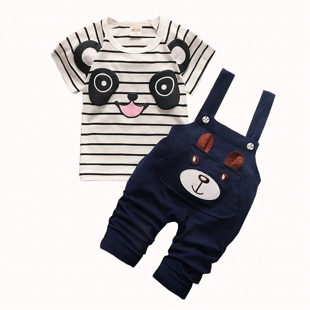 Baby Boy Summer Clothing Set Toddle Children Boys Clothes Set Top+Bib Pants Panda Printed 2pcs Outfits Bebe Sport Suit
Baby Boy Summer Clothing Set Toddle Children Boys Clothes Set Top+Bib Pants Panda Printed 2pcs Outfits Bebe Sport Suit