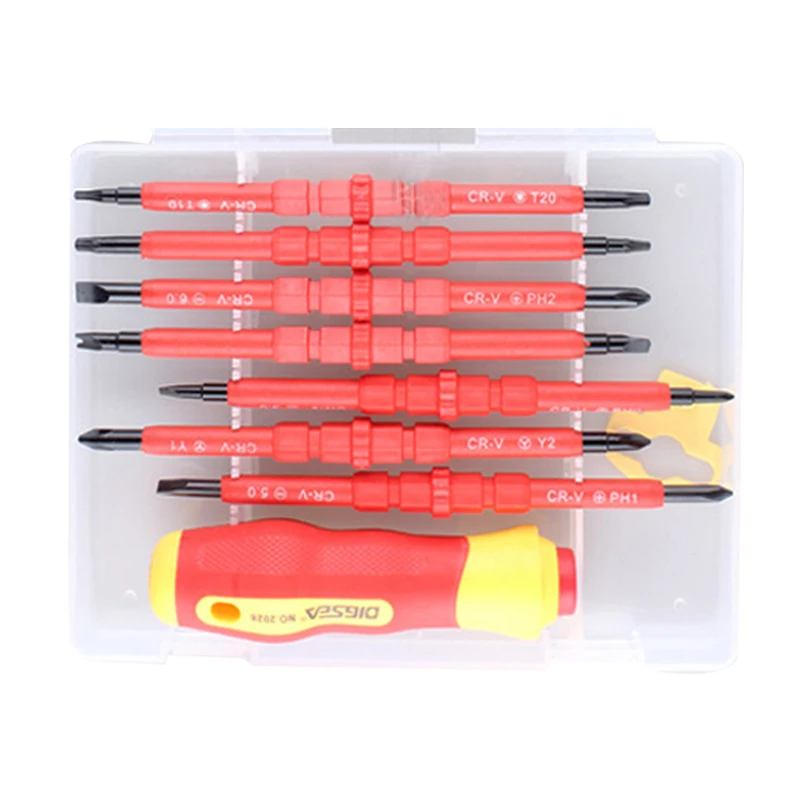 14 In 1 Screwdriver Set Multi-Purpose Magnetic Electrican Insulated Electric Hand Scerwdriver Set Repair Tools Kit Set
14 In 1 Screwdriver Set Multi-Purpose Magnetic Electrican Insulated Electric Hand Scerwdriver Set Repair Tools Kit Set