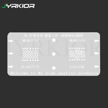 Jyrkior For iPhone 5/5c/5s/6/6p/6s/6sp/7/7p 32bit + 64bit NAND Flash PCIE Tin Plate Steel Net BGA Reballing Stencil
Jyrkior For iPhone 5/5c/5s/6/6p/6s/6sp/7/7p 32bit + 64bit NAND Flash PCIE Tin Plate Steel Net BGA Reballing Stencil