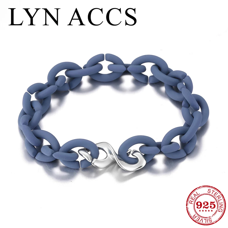 925 Sterling Silver beads Ocean blue Charm Bracelet European rubber x Family Gift bracelets Jewellery For Women Men Bracelet
925 Sterling Silver beads Ocean blue Charm Bracelet European rubber x Family Gift bracelets Jewellery For Women Men Bracelet