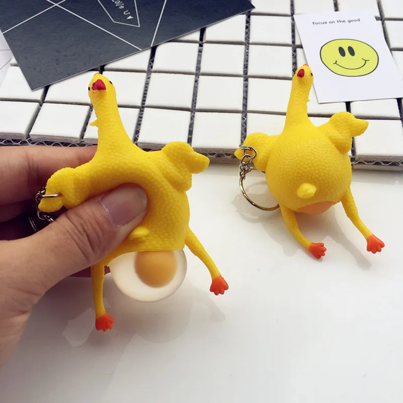 New Funny Spoof Tricky Gadgets Green Dinosaur Beans Toy Chicken Egg Laying Hens Crowded Stress Ball Keychain Keyring Relief Gift
New Funny Spoof Tricky Gadgets Green Dinosaur Beans Toy Chicken Egg Laying Hens Crowded Stress Ball Keychain Keyring Relief Gift