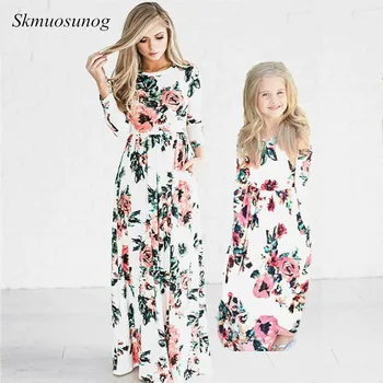 Mother and Daughter Long Dress Mom and Girl Floral Boho Beach Dress Women Evening Party Dress Girls Clothes 2019 Dress C0270
Mother and Daughter Long Dress Mom and Girl Floral Boho Beach Dress Women Evening Party Dress Girls Clothes 2019 Dress C0270