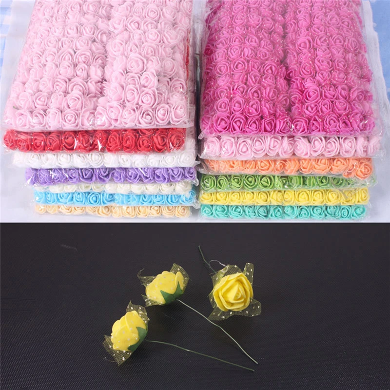 144pcs 2cm mini Foam Rose Artificial Flower Bouquet Wedding Home Party Valentines Day Decoration DIY Wreath Scrapbook Gift Box
144pcs 2cm mini Foam Rose Artificial Flower Bouquet Wedding Home Party Valentines Day Decoration DIY Wreath Scrapbook Gift Box