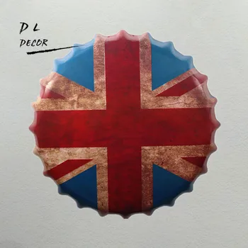 DL-British Flag Bottle Cap Mural Painting Vintage Gift Metal Plaque Club Party Tin Sign Decor
DL-British Flag Bottle Cap Mural Painting Vintage Gift Metal Plaque Club Party Tin Sign Decor